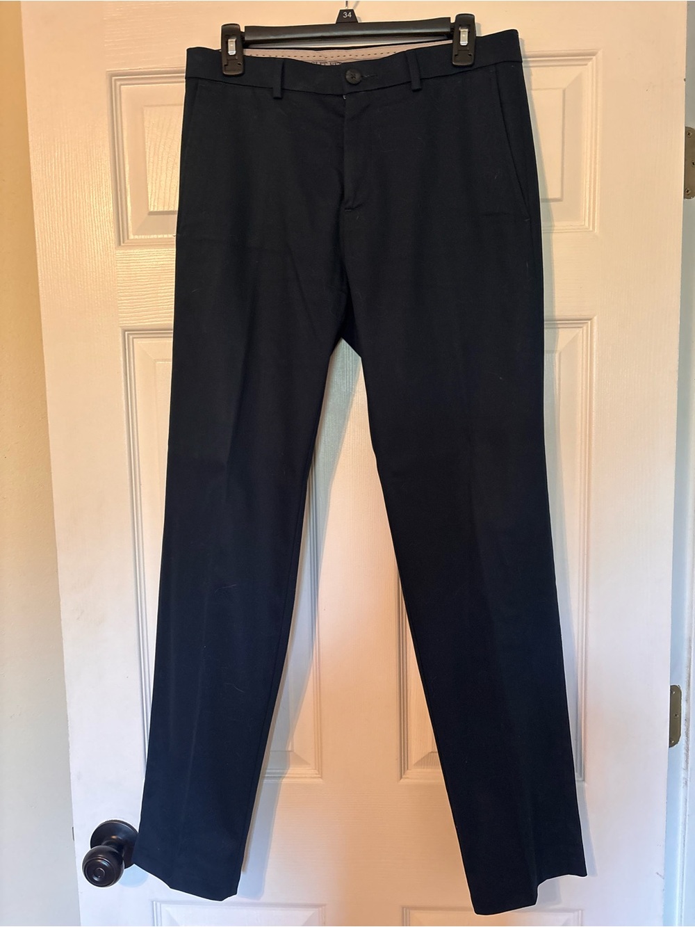 Men's Classic Straight Dress Pants in Navy